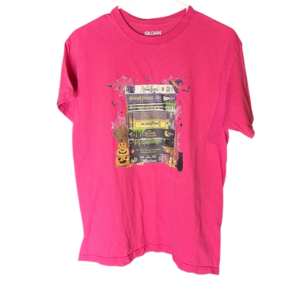 Gildan Pink Halloween Graphic Tee